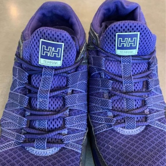 helly HANSEN terrak sneakers. HELLY grip for hiking, walking, trekking. Purple - Picture 2 of 10